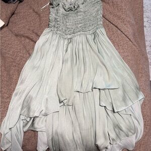 Elegant Light Green Strapless Dress